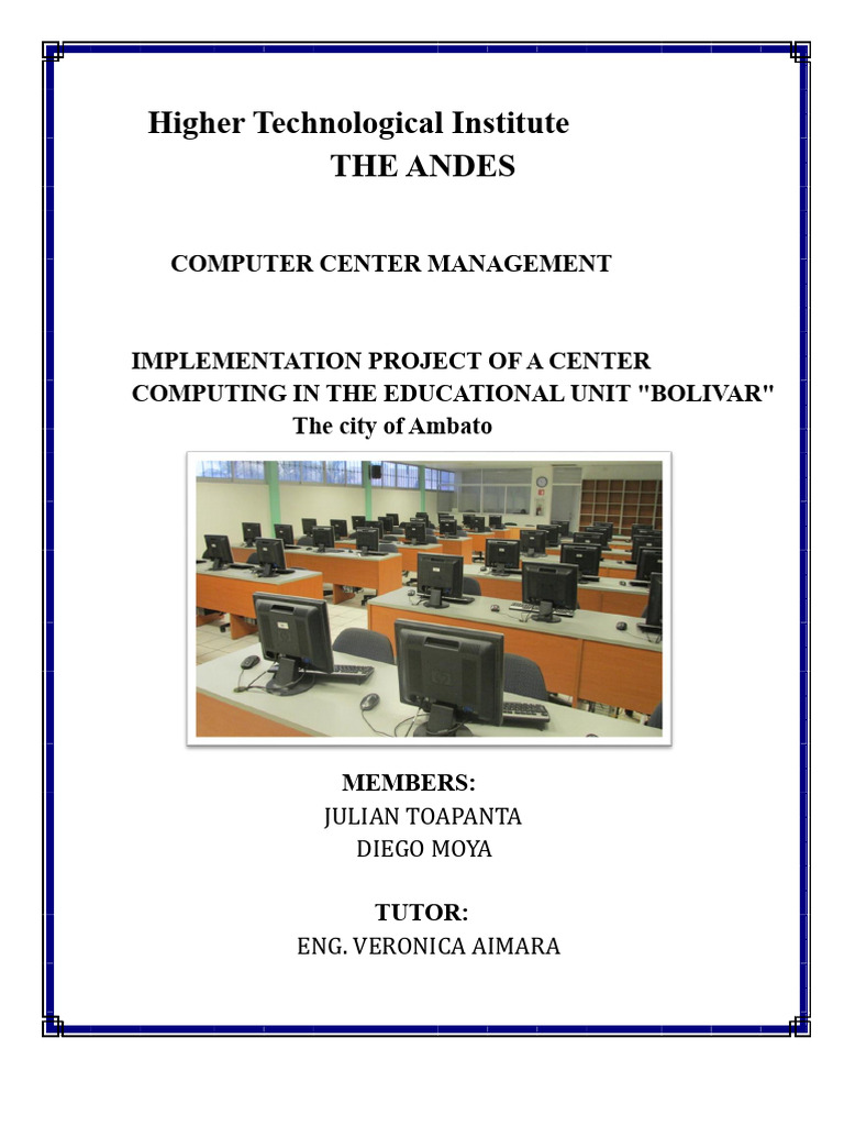 Project of A Computer Center | PDF | Computer Security | Security