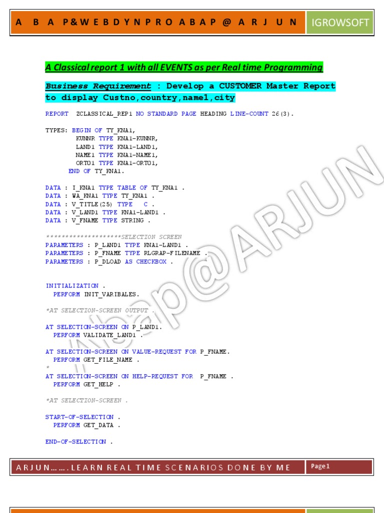 A Classical Report 1 With All EVENTS As Per Real Time Programming | PDF ...