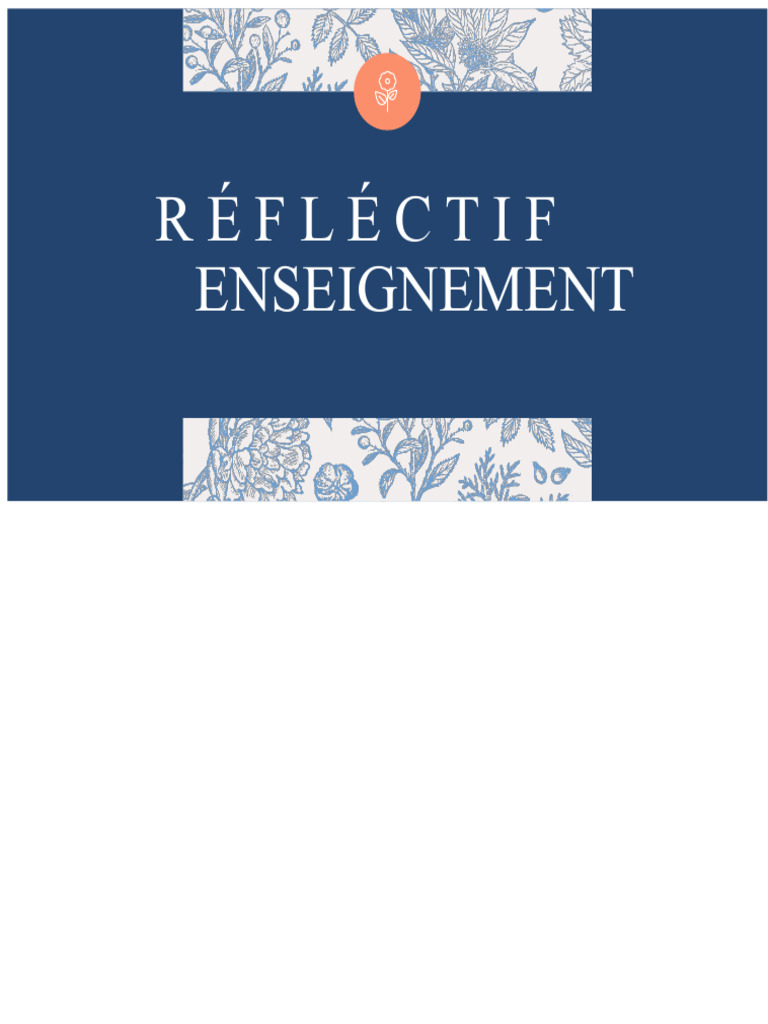 Enseignement réflexif : stratégies et avantages | PDF | Apprentissage ...