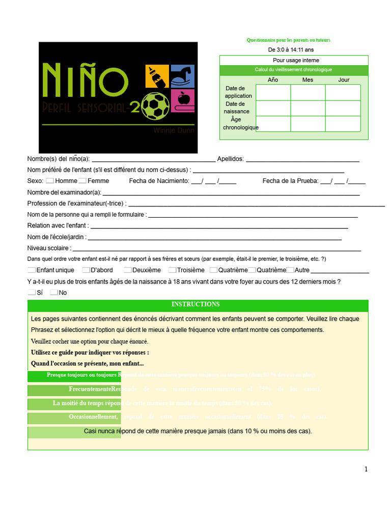 Profil Sensoriel 2 | PDF | Nourritures