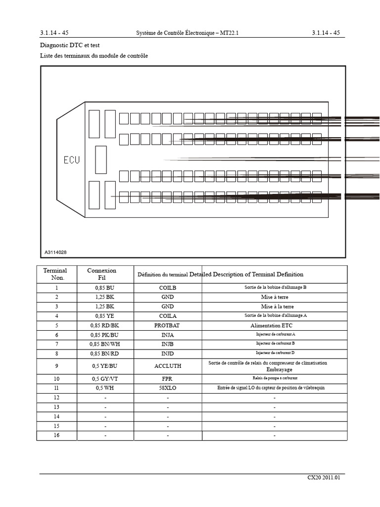 Diagnostic DTC et connexions du module | PDF | Allumage