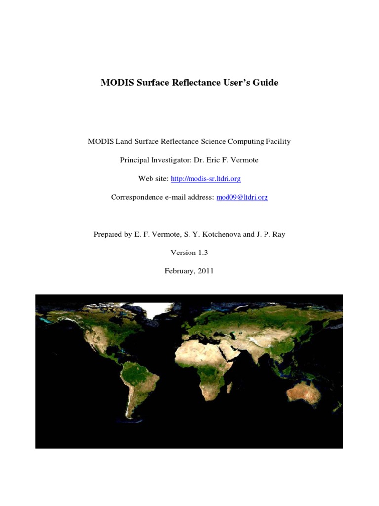 MODIS Surface Reflectance Guide | PDF | Integer (Computer Science ...