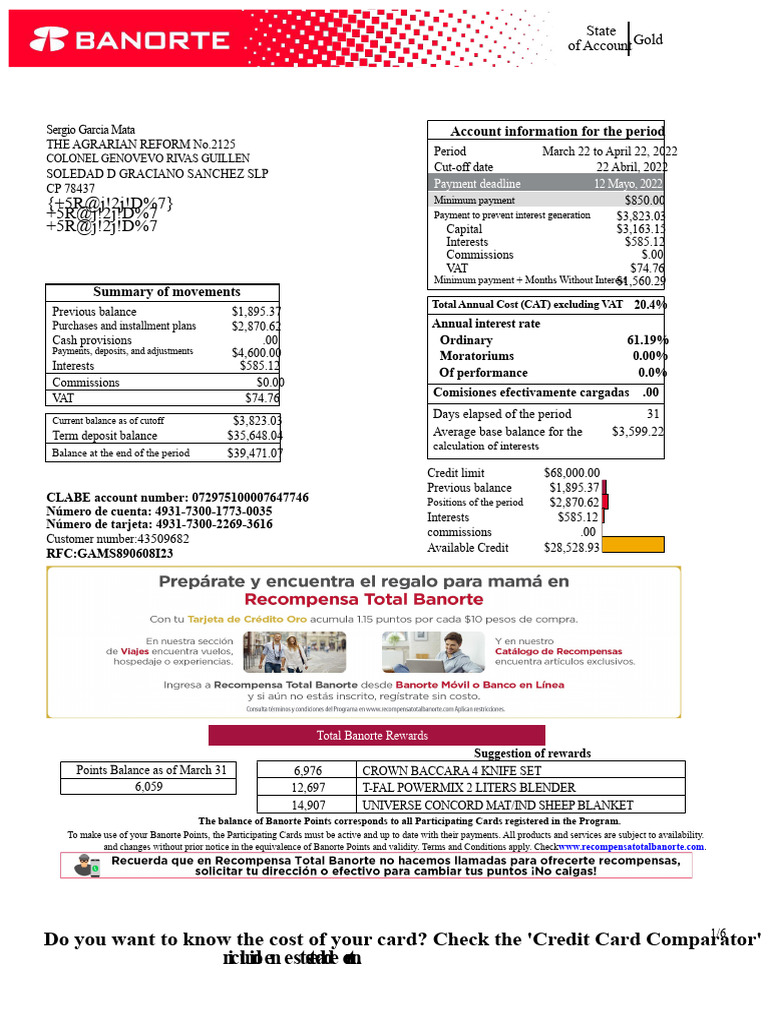 Account Statement | PDF | Payments | Interest