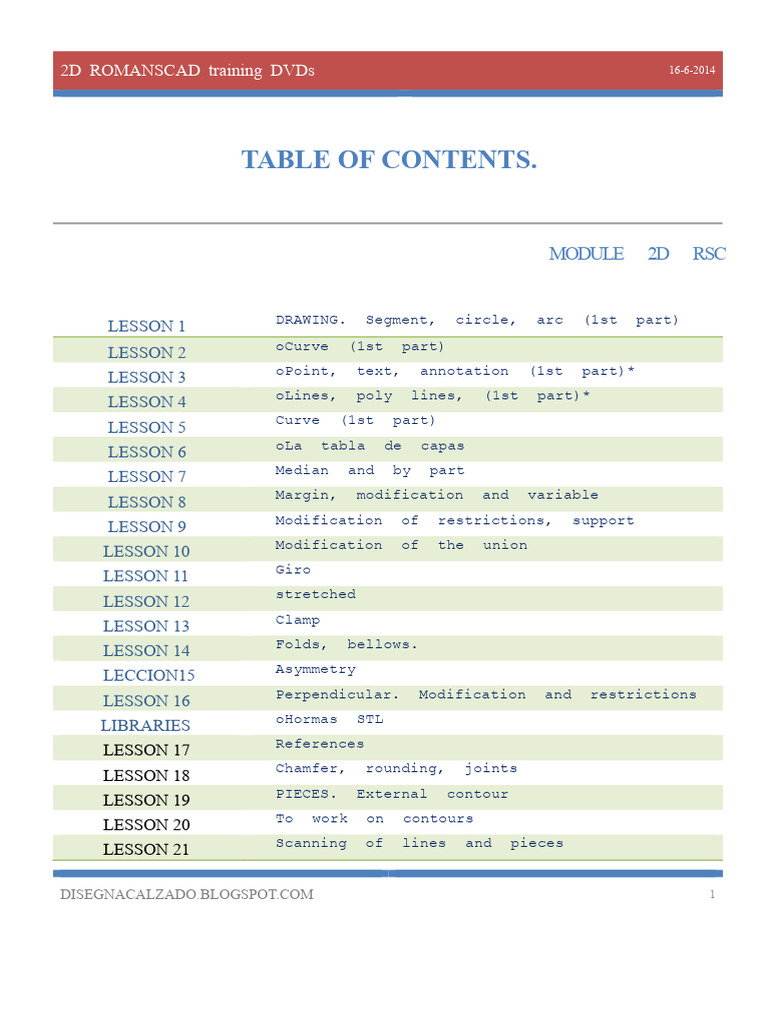 Contents Index RomansCAD 2D | PDF | Software Engineering | Computing