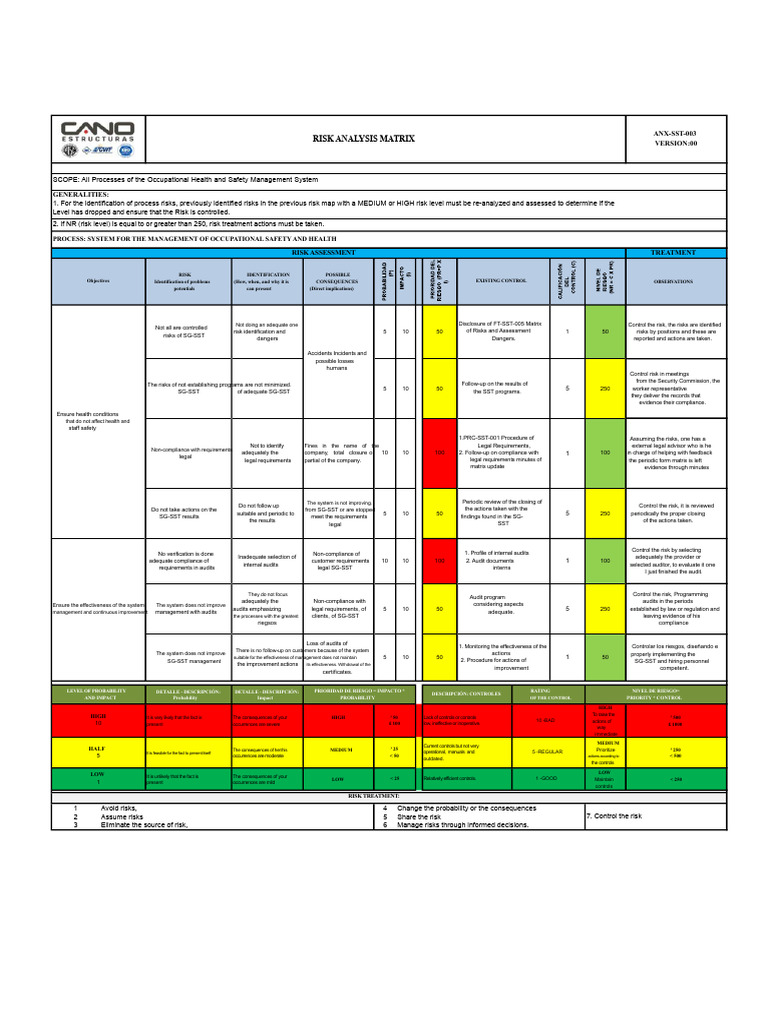 Risk Analysis Matrix | PDF | Risk | Audit