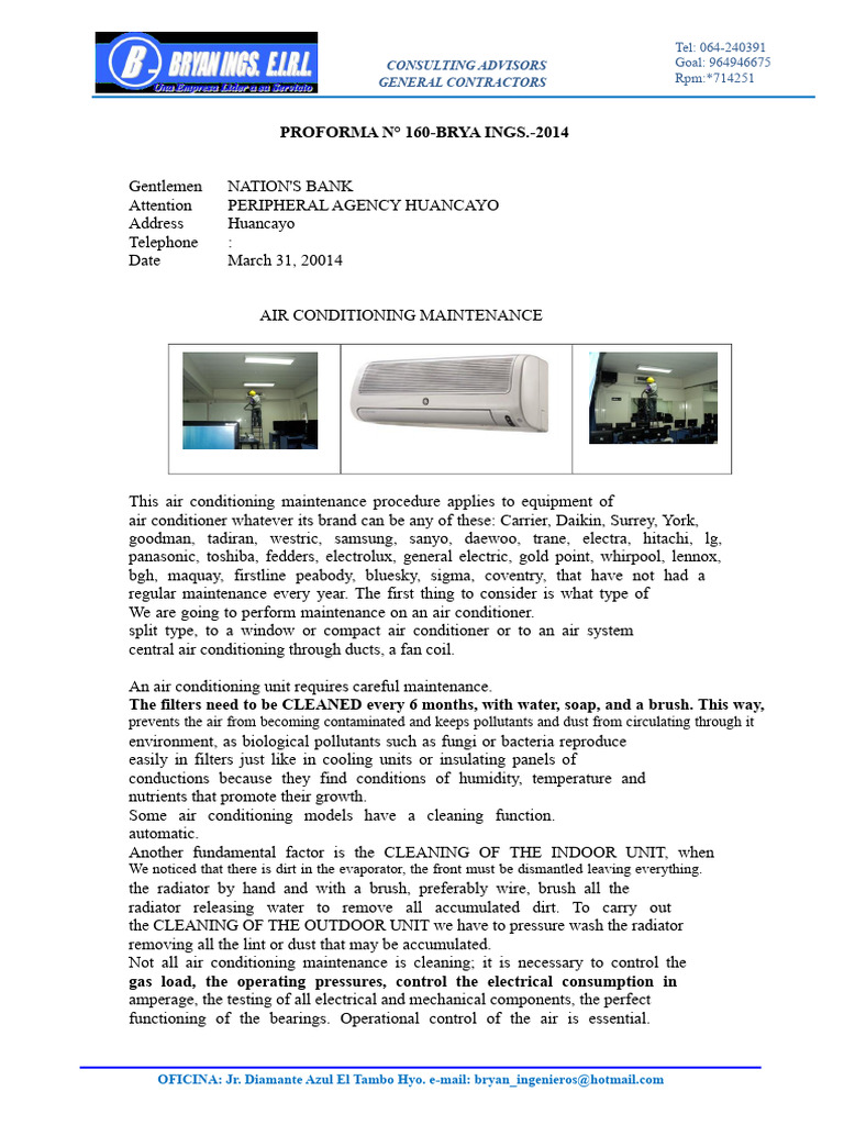 Air Conditioning Maintenance Guide | PDF | Air Conditioning ...