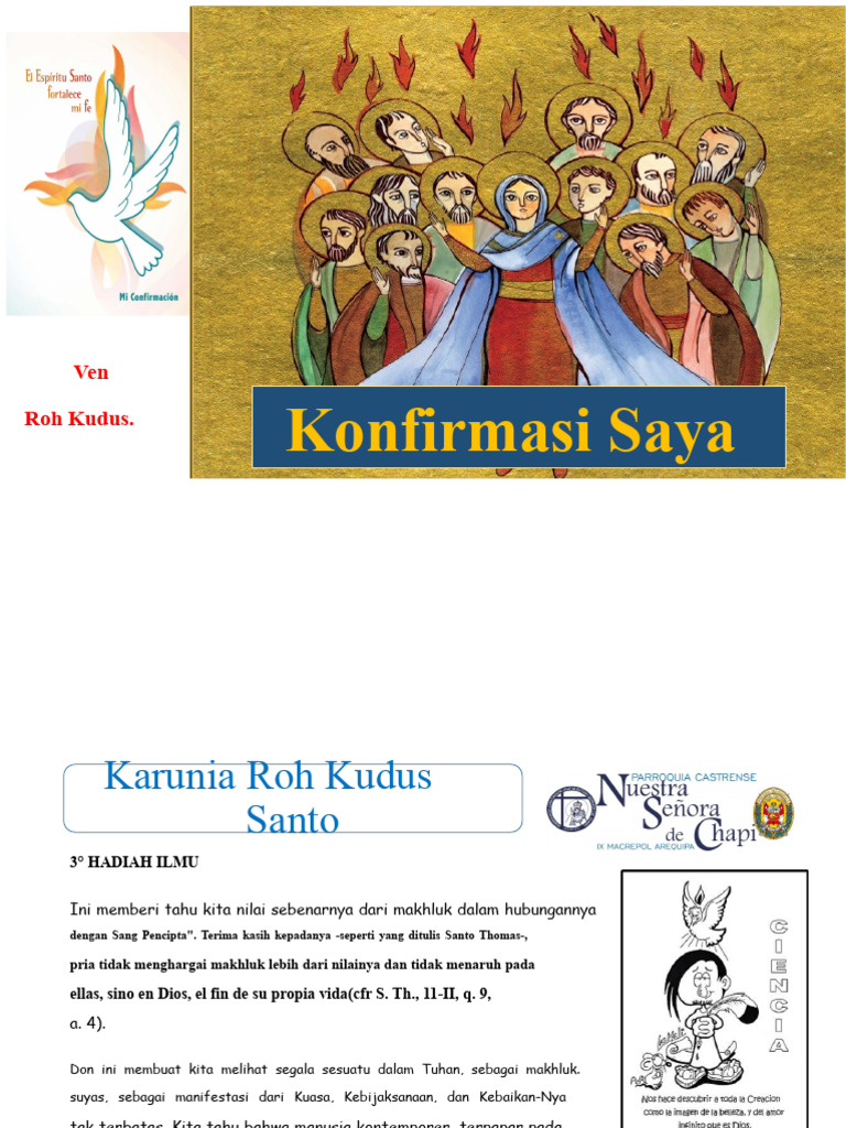 Karunia Roh Kudus dalam Konfirmasi | PDF