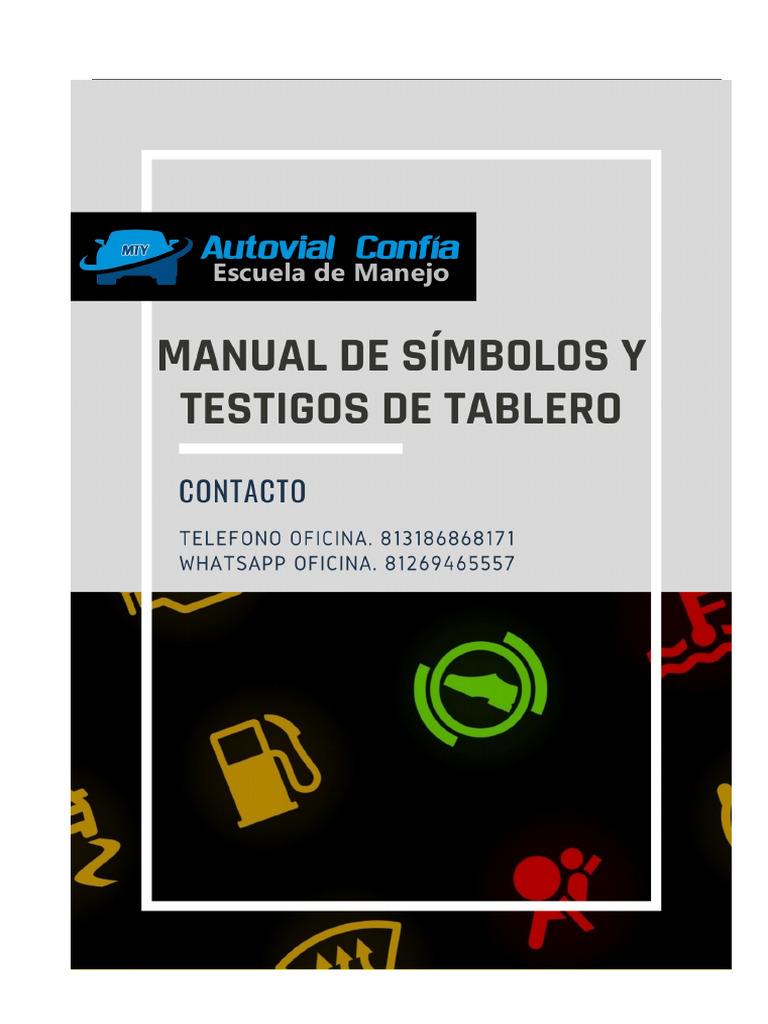 Vehicle Instrument Panel Symbols Guide | PDF | Automotive Industry ...