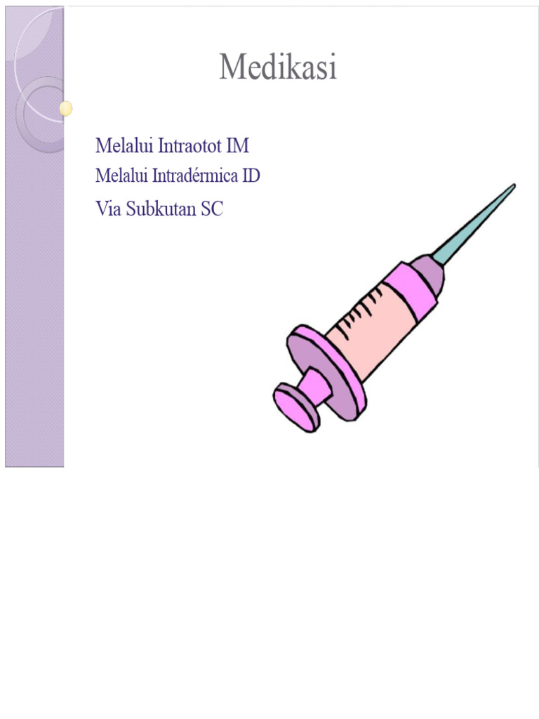 Teknik Administrasi Injeksi Parenteral | PDF