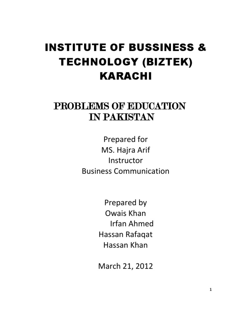 Education Challenges in Pakistan | PDF | Literacy | Pakistan