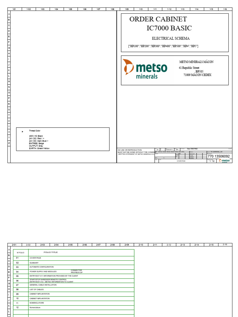 Metso Minerals Electrical Schema Guide | PDF | Electronics | Power ...