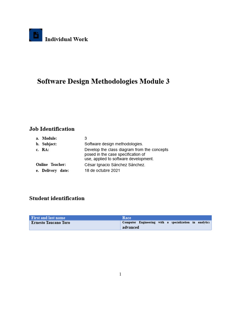Software Design Methodologies Overview | PDF | Use Case | User (Computing)