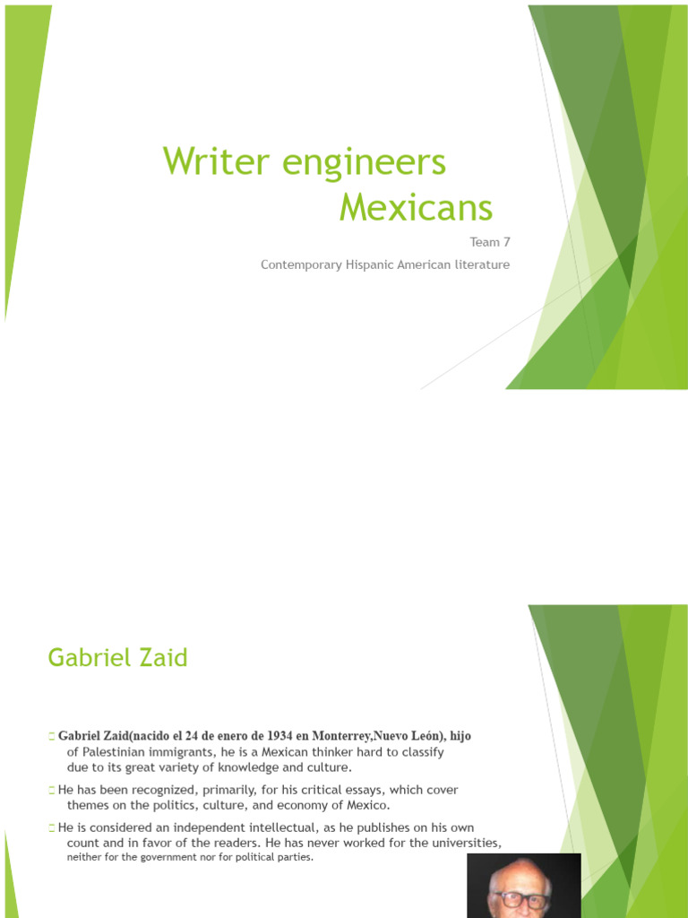 Contemporary Mexican Writers Overview | PDF | Writing