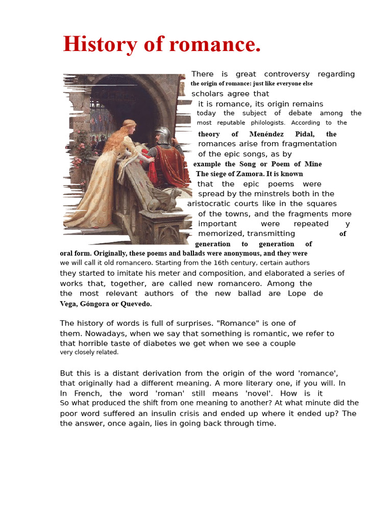 History of Romance | PDF