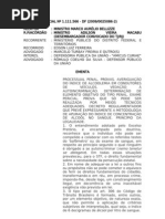 Voto bafômetro - STJ