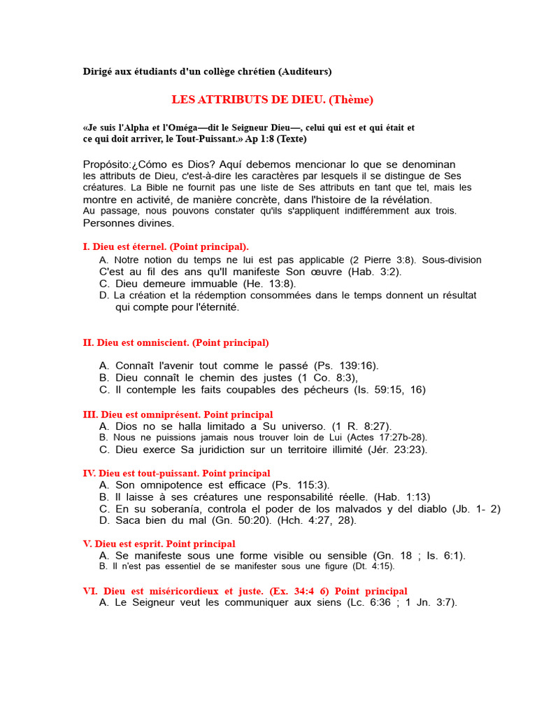 Attributs de Dieu : Éternité et Amour | PDF | Dieu | Conceptions de Dieu