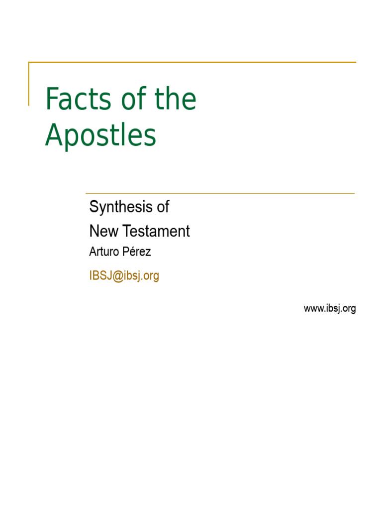 Overview of Acts of the Apostles | PDF | Acts Of The Apostles | Paul ...