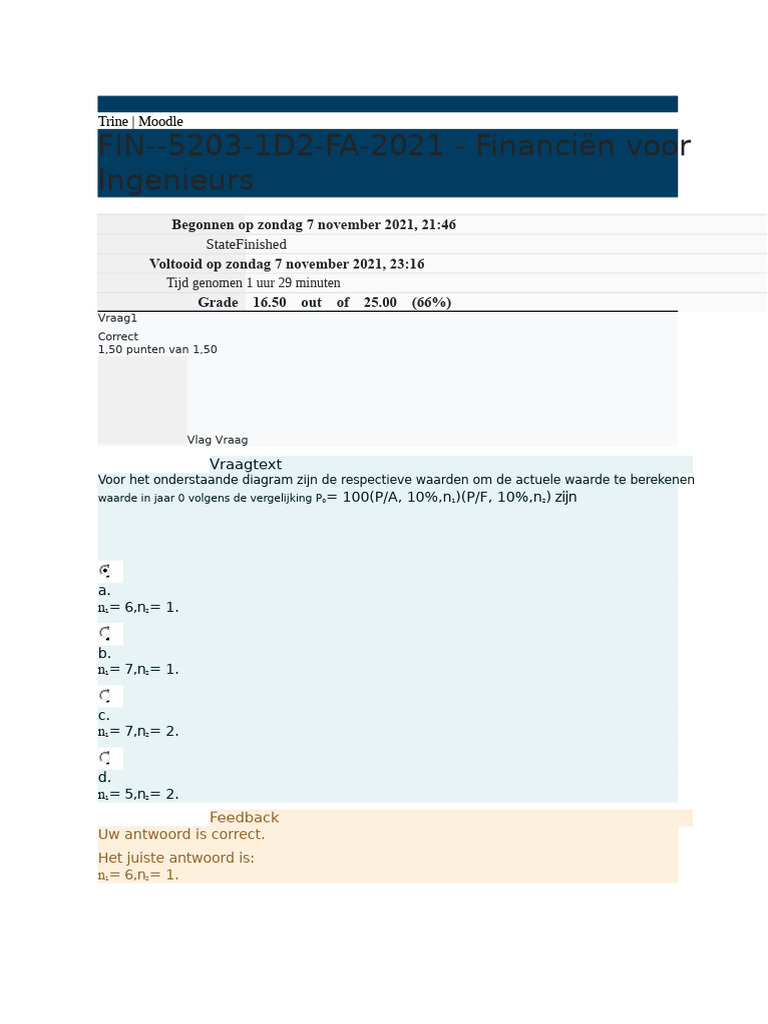 Week 2 Test Oplossingen | PDF