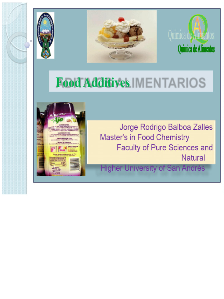 Food Additives | PDF | Taste | Food Preservation