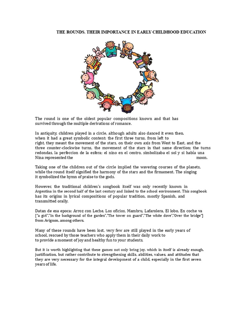 Importance of Rounds in Early Education | PDF | Rhythm