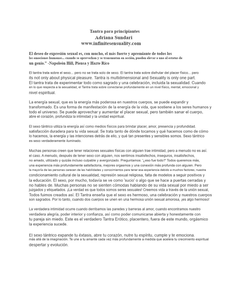Introducción al Tantra para Principiantes | PDF | Orgasmo | Amor