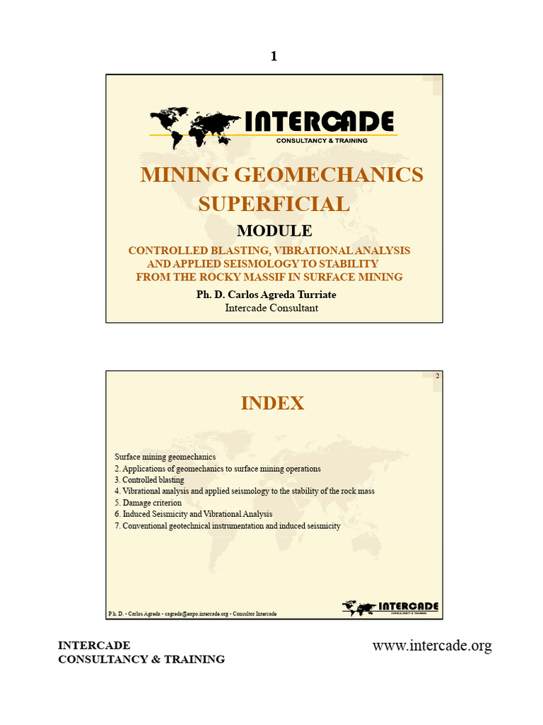 Geomechanics in Surface Mining Operations | PDF | Mining | Rock (Geology)