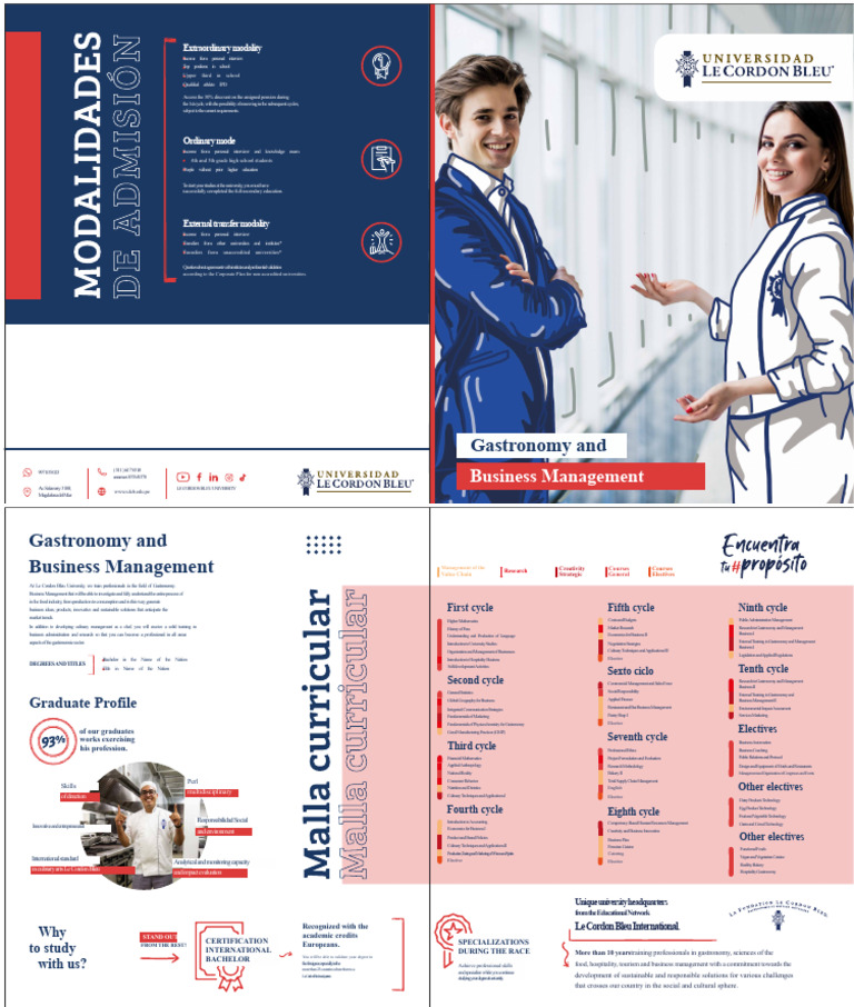 Gastronomy and Business Management Program | PDF | Gastronomy | Economies