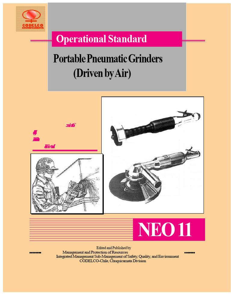 Portable Pneumatic Grinder Safety Standards | PDF | Grinding (Abrasive ...
