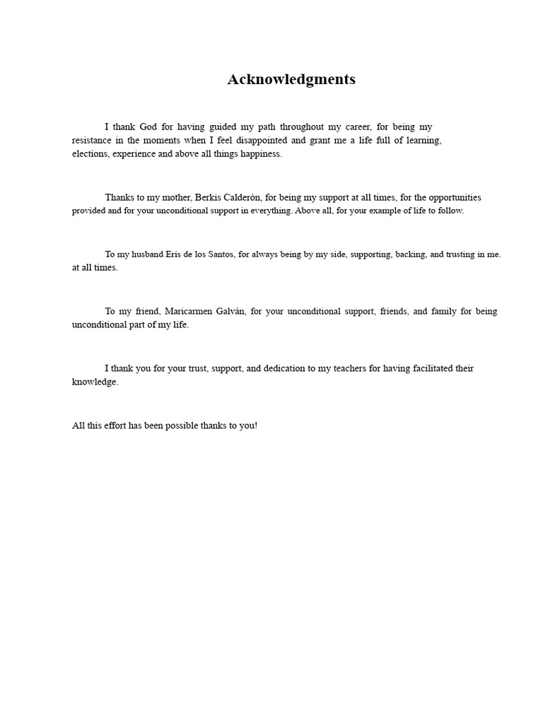Acknowledgments and Dedications | PDF | Love