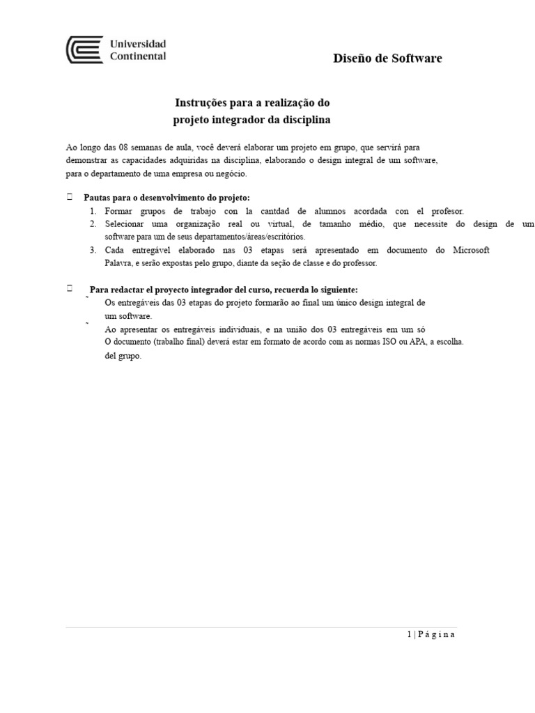 Projeto Integrador: Design de Software | PDF | Modelo cliente ...