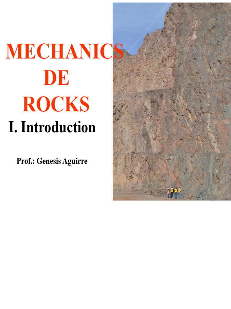 1.0-Introduction To Rock Mechanics | PDF | Mining | Rock (Geology)
