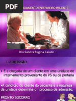 Admissão de paciente