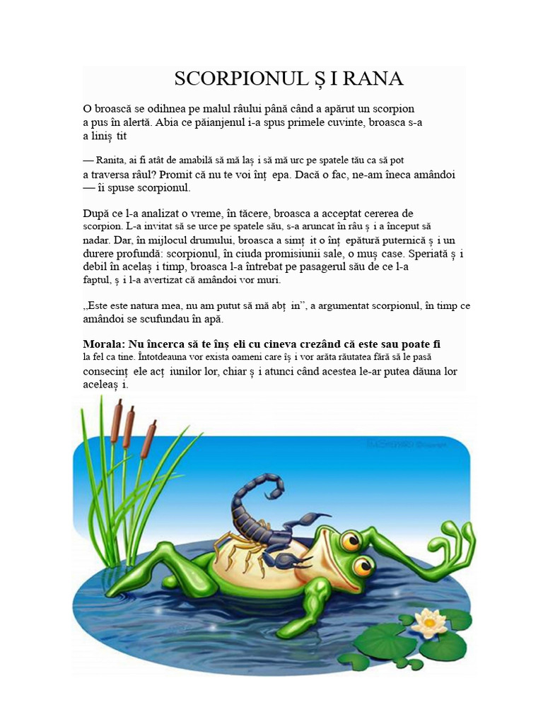 Scorpionul Și Rana | PDF