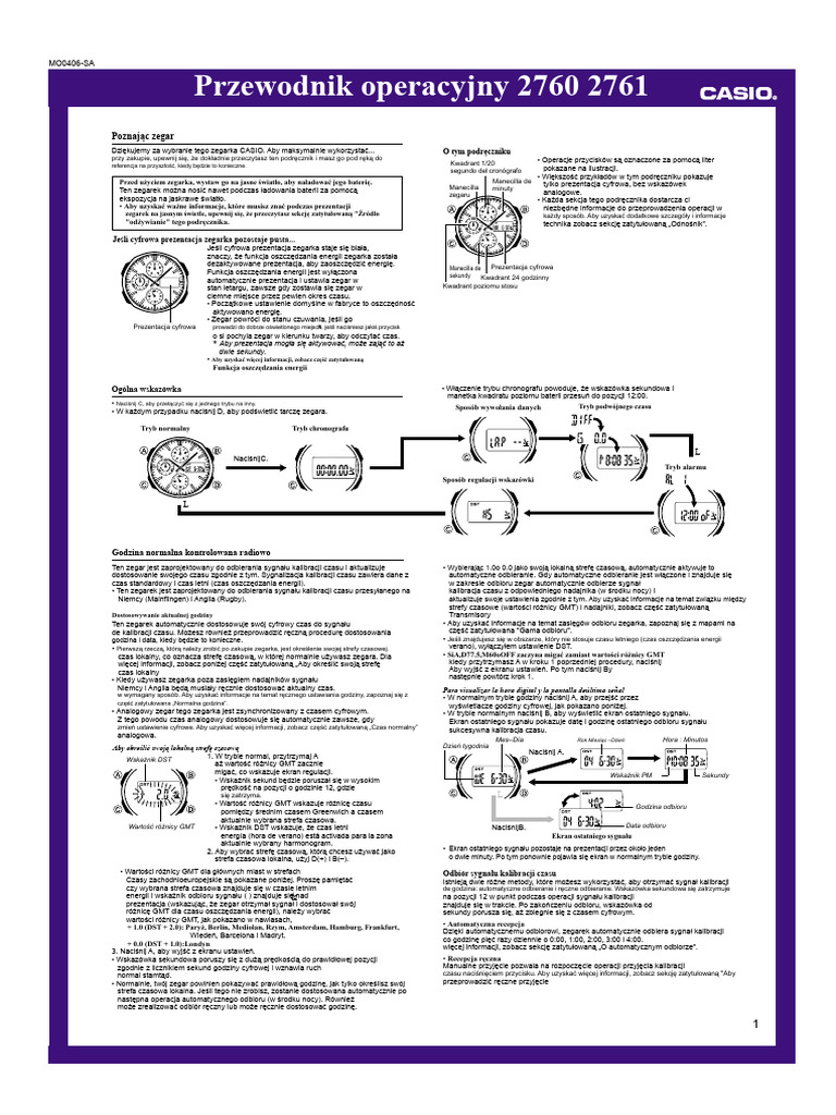 Casio 2760 2761 | PDF