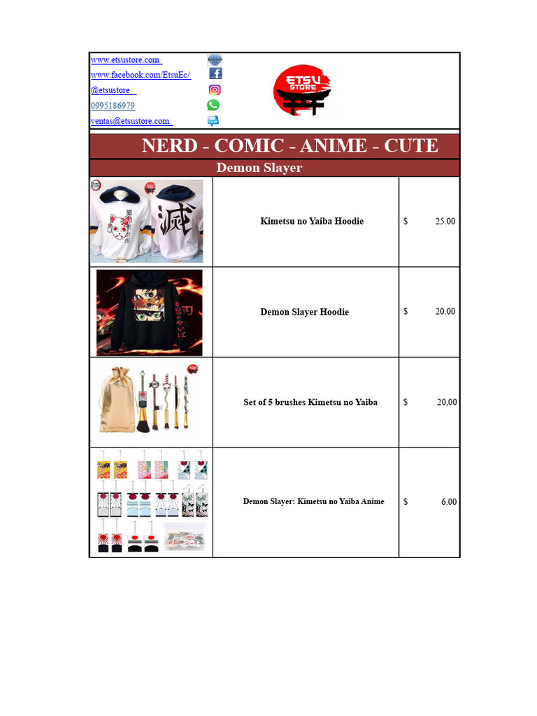Geek Anime Catalog | PDF