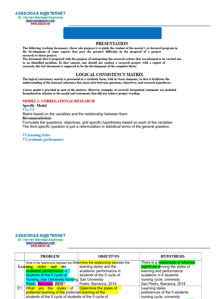 Research Project Development Guide | PDF | Hypothesis | Matrix ...