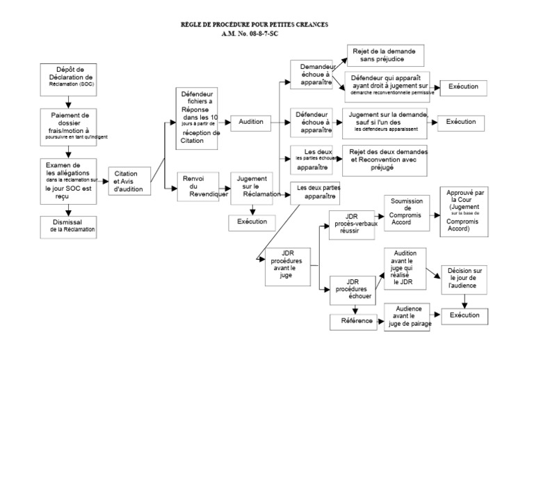 Règles de Procédure pour Petites Créances | PDF