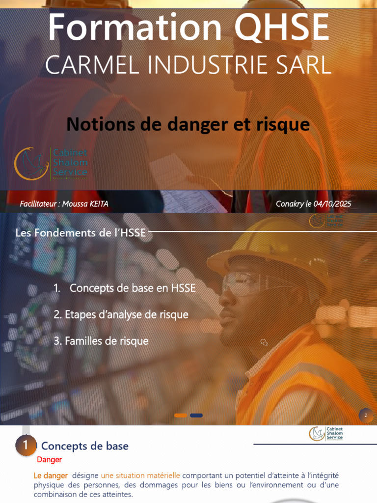 Formation QHSE : Analyse des Risques | PDF | Risque | Gestion des risques