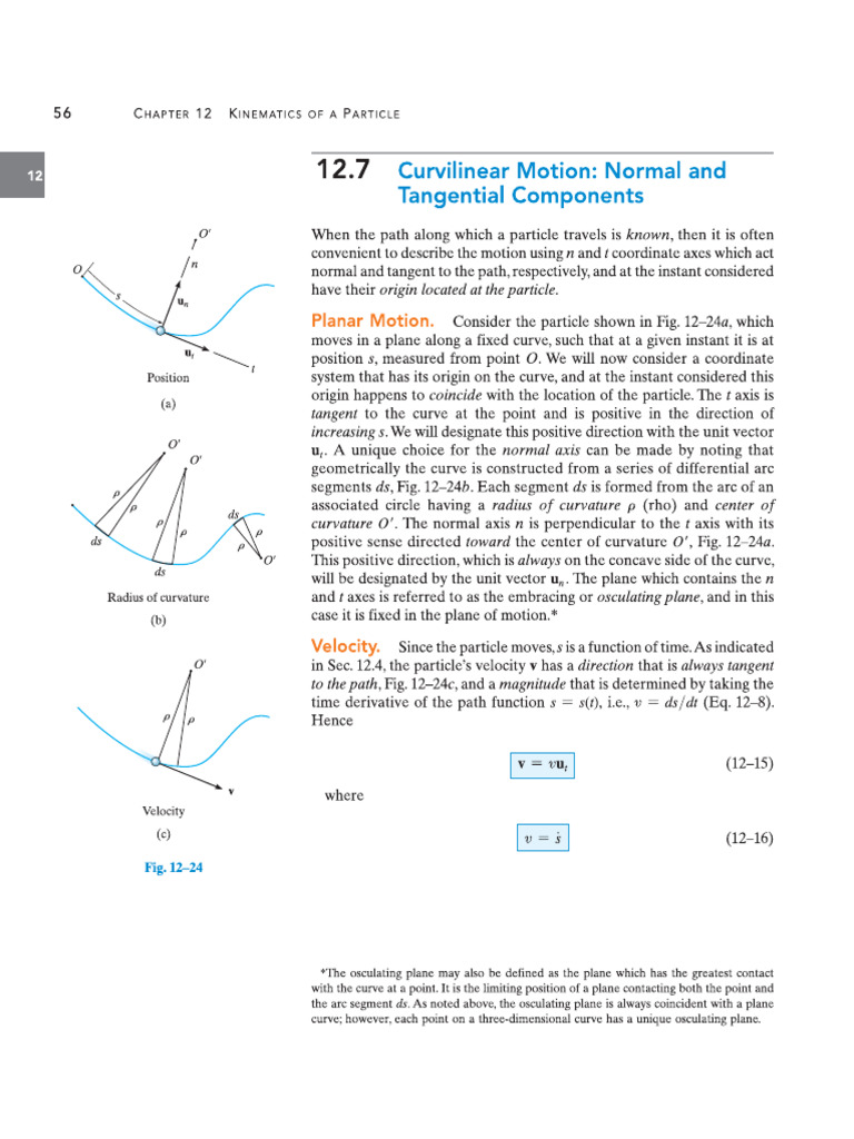 03 Normal and Tangential Components | PDF