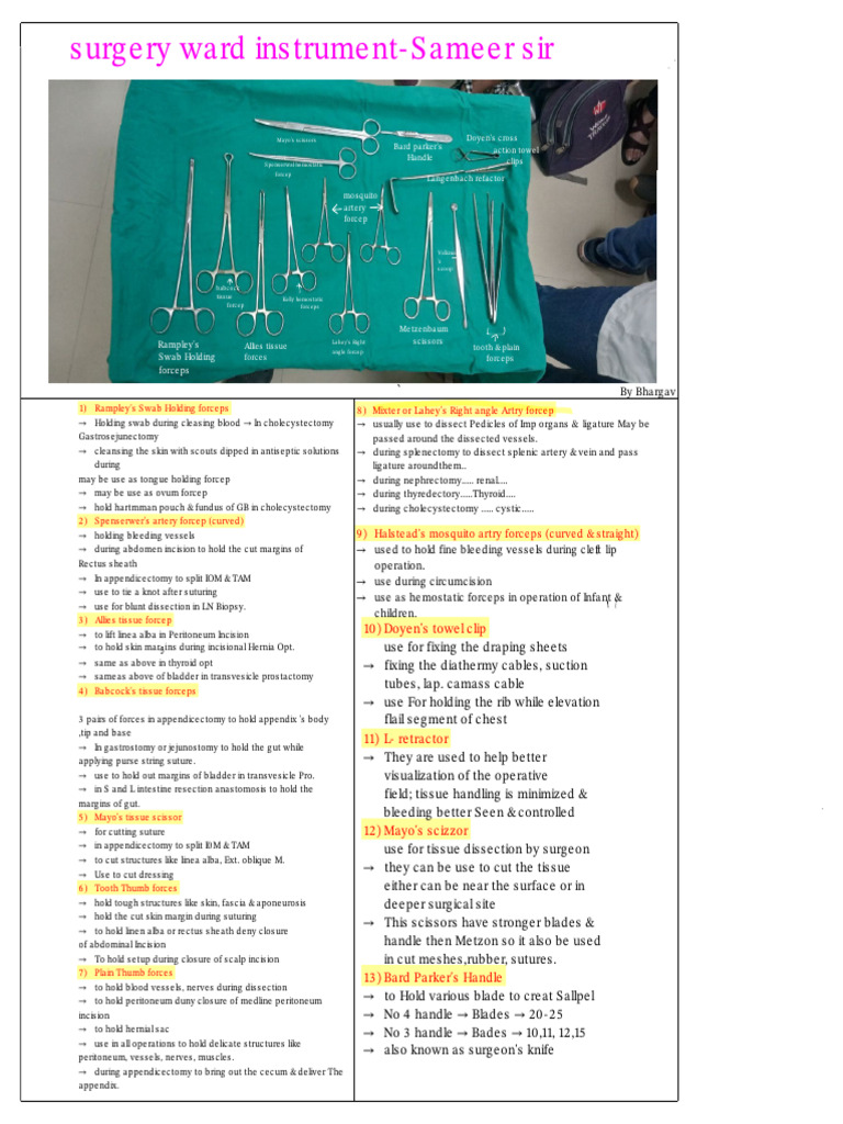 Sx Instrument by Bhargav | PDF | Anatomy