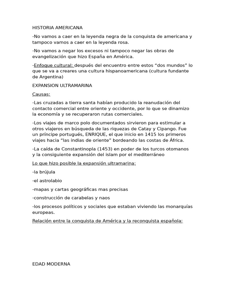 Historia de la Conquista y Evangelización en América | PDF | España