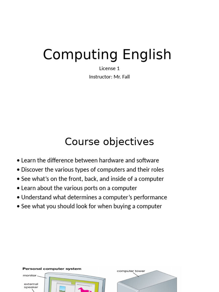 Computing English | PDF | Human–Computer Interaction | Personal Computers