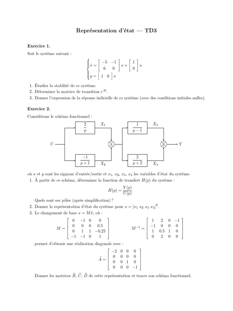 Analyse et Modélisation de Systèmes Dynamiques | PDF | Mathématiques ...