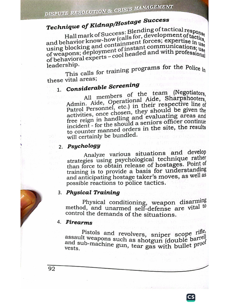 Crim 108 2 Dispute Resolution and Crisis Management | PDF