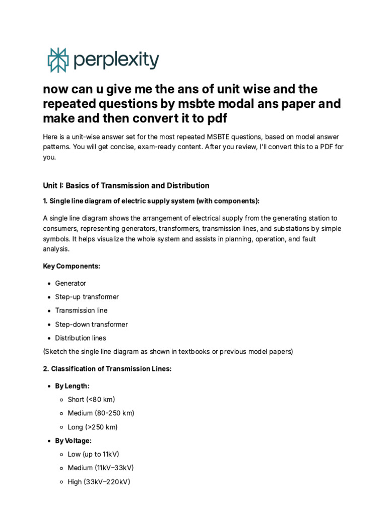 Now Can u Give Me the Ans of Unit Wise and the Rep | PDF | Electric ...