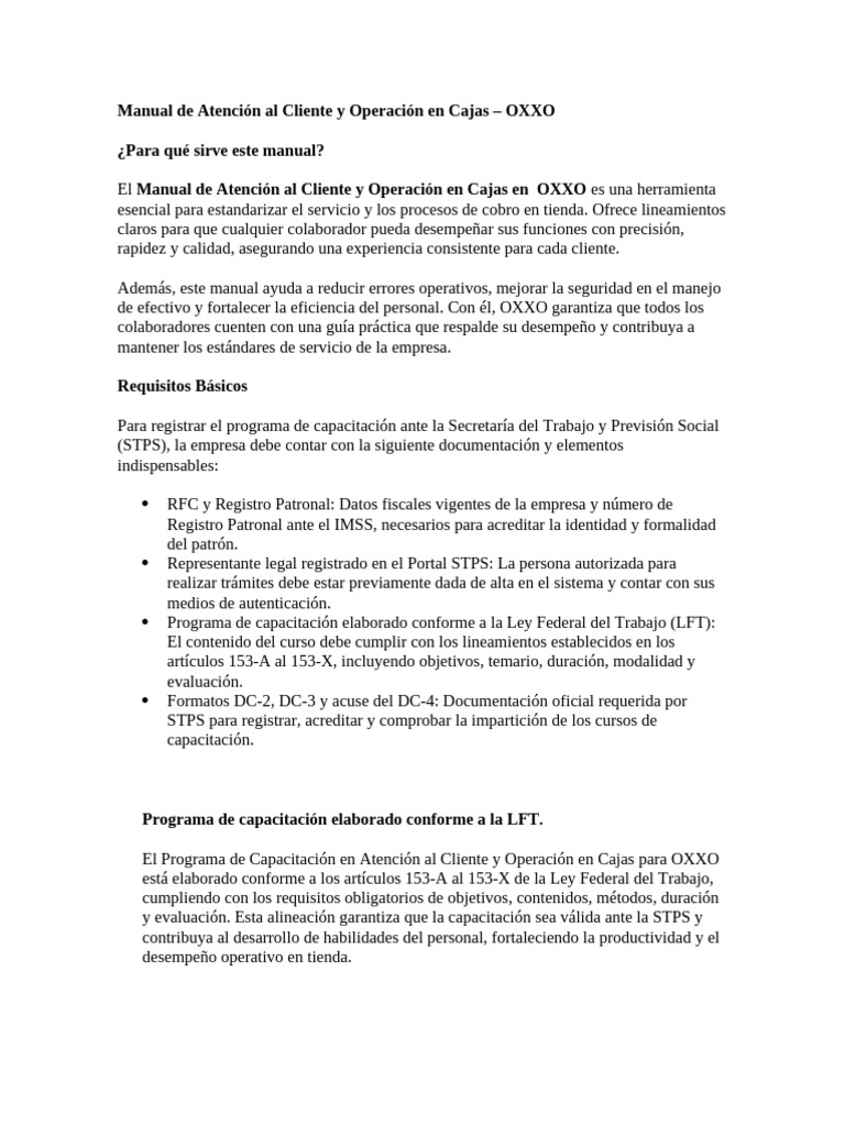 Manual de Atención Al Cliente y Operación en Cajas | PDF | Servicio al ...