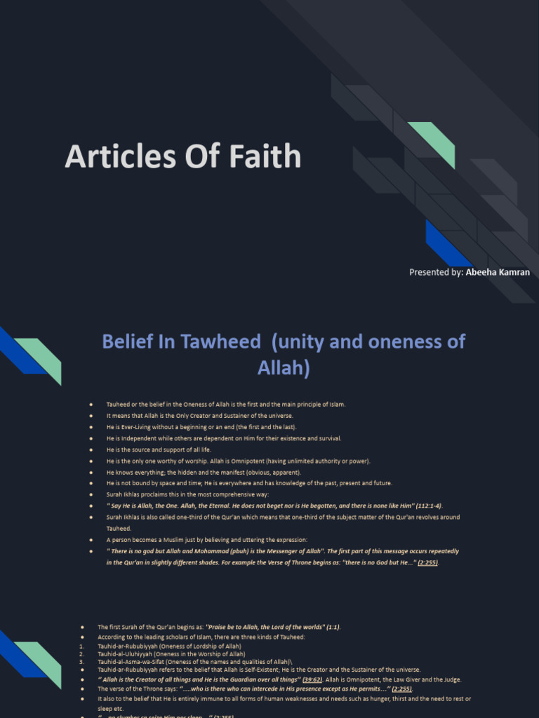 Understanding Tawheed in Islam | PDF | Prophets And Messengers In Islam ...
