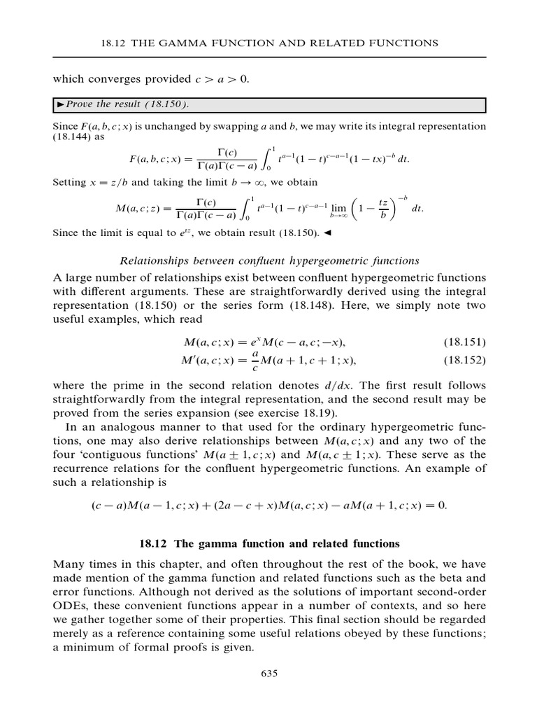 Gamma and Beta Functions Lecture 1+ 2 | PDF | Function (Mathematics ...