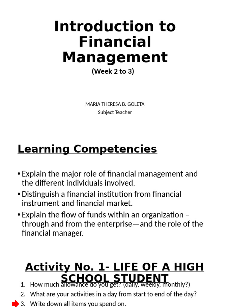 Financial Management Basics for Students | PDF | Dividend | Investing