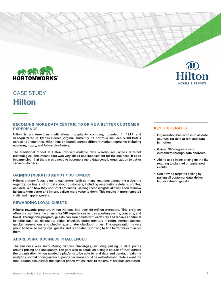Case Study Hilton | PDF